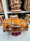 Handmade Mango Wood Pro Dholak Indian Folk Drum Nuts bolt Ships Fast From Canada