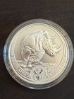 2025 1 Oz South Africa Big Five Series Iii Rhino  999 Silver Coin Ogp  blister 