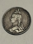 Great Britain Kingdom Of England Queen Victoria 1888 Crown 38 Mm 925 Silver Coin