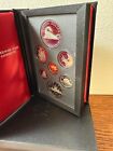 1986 Canada 7 Coin Proof Set With Silver Dollar Train Engine Locomotive