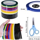 14 Rolls 1 4 Inch Pinstripe Tape Self Adhesive Whiteboard Vinyl Tape Lines