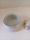 Vintage Hair Receiver Porcelain Iridescent White