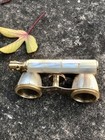 Antique Style Working Brass Opera Glasses White Mother Of Pearl Design Binocular