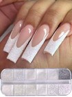 White Sugar Nail Powder Fine Iridescent Glitter Flakes Pigment Dust Sweater Snow