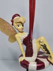 Disney Tinker Bell Peppermint Christmas Ornament Hallmark 2009 Santa Dress Rare 