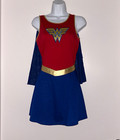 Rubie s Wonder Woman Dress Costume W  Cape  Size S  Red blue gold