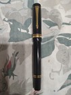 Parker Duofold Centennial Black 18k Gold M Nib Fountain Pen Uk 
