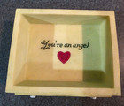 Vtg Russ Berrie Country Gatherings Angel Trinket Box  you re An Angel  28490