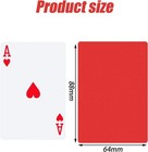 Tinlade 28 Packs Poker Size Cut Cards Plastic Casino For Playing    