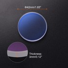 Fiber Laser Protective Window Dia 42mm  1 65   Thk 3mm  0 12   Fused Silica Lens