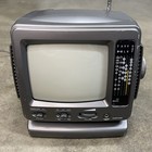 Vintage Gpx Portable 5 5 Inch B w Crt Retro Gaming Tv   Am fm Radio Works Great