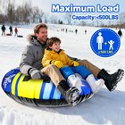 Snow Tubes For Sledding Heavy Duty - 48 Inflatable Snow Tube With Premium Can   