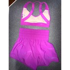 Jo   Jax Dance Set Top And Skirt-shorts Set In Bright Fuchsia Size Adult Small