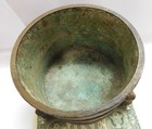 China Ancient Antique Song Dynasty Bronze Pot  Tripod Ding  Artefact Vessel Jar
