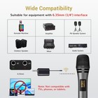 2x Professional Microphone System Handheld Mic Wireles Karaoke Speech W receiver