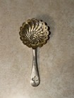 1877 Antique Silver Plated Pierced Bonbon nut Spoon