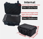 1pc Waterproof Hard Carry Case Bag Tool With Pre-cut Sponge Storagebox Organizer