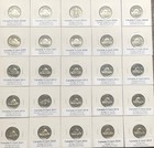 2004-2025 Uncirculated  Set Of Canada - B u Nickels  - 25 Coins          