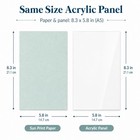 Cyanotype Kit  30 Sheets Sun Print Paper With Acrylic Panel A5  Blue