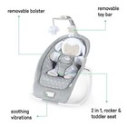 Infant To Toddler Rocker   Foldable Baby Bouncer Seat - Cuddle Lamb  unisex 