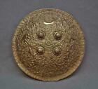 Antique Indo Persian Islamic Brass Shield India To Sword Tulwar Shamshir Talwar