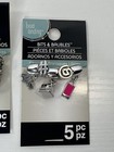Lot Of Beaded Charms Eiffel Tower Religious Camera Miscellaneous New Loose