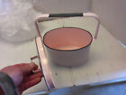 Decorative Enamelware Pail With Lid And Handle  pink 