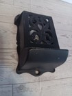 Vintage Ornate Black Cast Iron Matchbox Matches Box Holder Wall Mounted