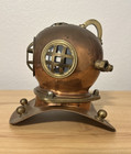 Vintage Mini Brass copper Diving Helmet - 8 l X 7 h