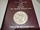 The Cayman Islands 1975 Fifty Dollar Six Queens Silver Coin