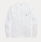 Nwt Polo Ralph Lauren Solid White Classic Crewneck Long Sleeve T Shirt