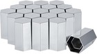 33mm X 3 1 2  Lug Nut Cover Abs Chrome Plastic Rhomboid Nut Cover  Push-on 20