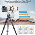 36mm Tube Carbon Fiber Tripod Compact Travel Tripod Heavy Duty Camera Tripod