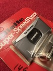 Gillette Super Speed Razor Vintage Black Handle Double Edge Safety Razor Nos