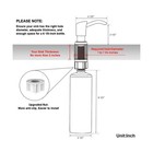 Gagalife Built In Sink Soap Dispenser Or Lotion Dispenser For Kitchen Sink  B   