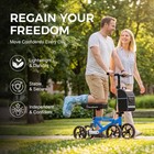 Blessreach Steerable Knee Scooter Deluxe Medical Scooter For Foot Injuries