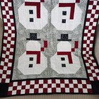 Handmade Quilt Wall Hanging Christmas Snowman 25 5  X 34 