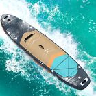 Danrelax Inflatable 10 5  Stand Up Paddle Board With Kayak Seat  Dark Blue   Red