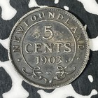 1903 Newfoundland 5 Cents Lot c7018 Silver 