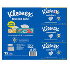 Kleenex Trusted Care Everyday Facial Tissues  Family Box - 12 Boxes - Per   160
