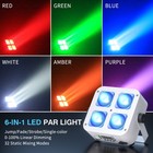 Led 4x25w Rgbwa uv Battery Powered Wireless Dmx Par Can Dj Uplighting Up Light