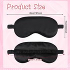 2p 3d Travel Silk Eye Mask Sleeping Soft Padded Shade Cover Rest Relax Blindfold