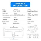 Full Carbon Fiber Road Bike Integrated  Drop Bar With Spacers Stem -10   28 6mm