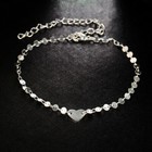 Beads Heart Ankle Gold Foot Bracelet Jewelry Chain Beach Barefoot Anklet