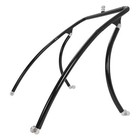 Black Powder Coated Wakeboard Tower 2 25  Tube Aluminum For Boat With Hardware