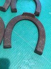 Set Of 4 Vintage Ohio Horseshoe Co  Hookless Horseshoes Columbus Oh C28 Forged