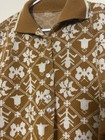 Vtg Ooak Women s Handmade Knit Cape Poncho Fringe Folk Art Boho Wester L xl 70s