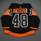 2019-20 Morgan Frost Philadelphia Flyers Game Used Worn Nhl Hockey Jersey