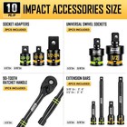 80-piece 1 2    3 8  Drive Impact Socket Set  Deep   Shallow Sockets  8-32mm 