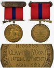 N    86685 China Marine Corps Good Conduct Medal Numbered Named Clayton Cox 1929